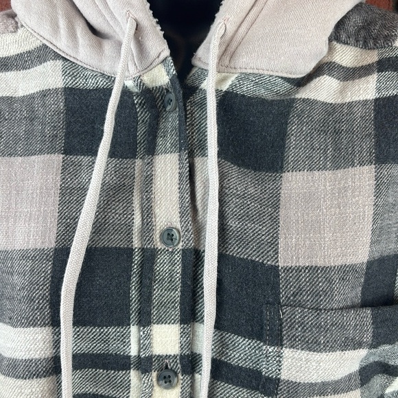 American Eagle Woman's Small‎ Plaid Hoodie – Casual Cozy - Picture 2 of 8